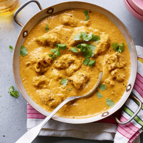 Kip korma met rijst