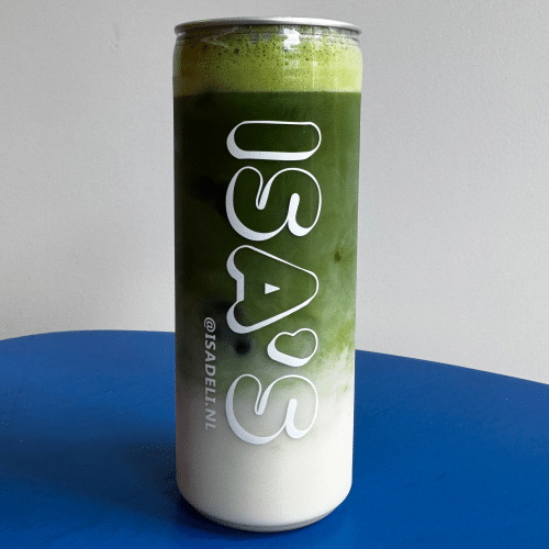 Iced matcha latte