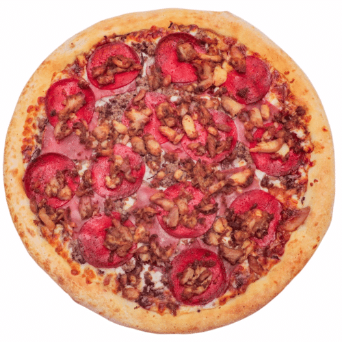 Pizza BBQ meat and more