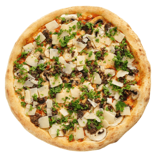 Pizza black truffle