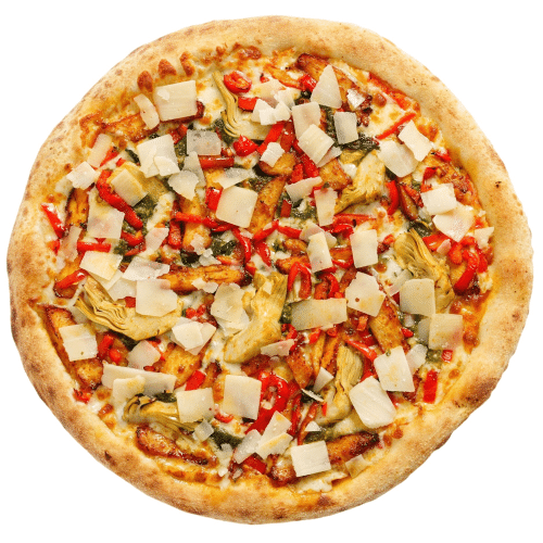 Pizza chicken mediterranean