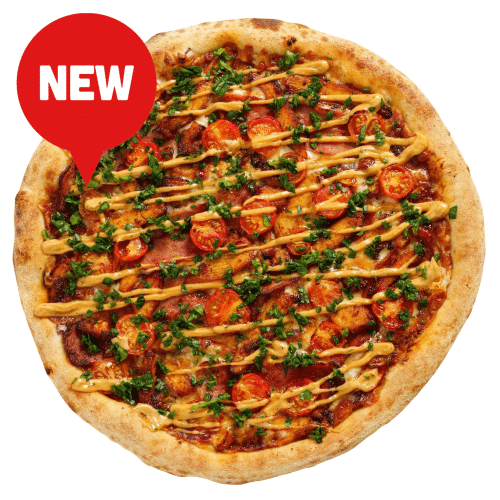 Pizza chipotle chicken barbecue