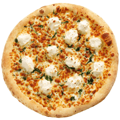 Pizza creamy spinach and ricotta