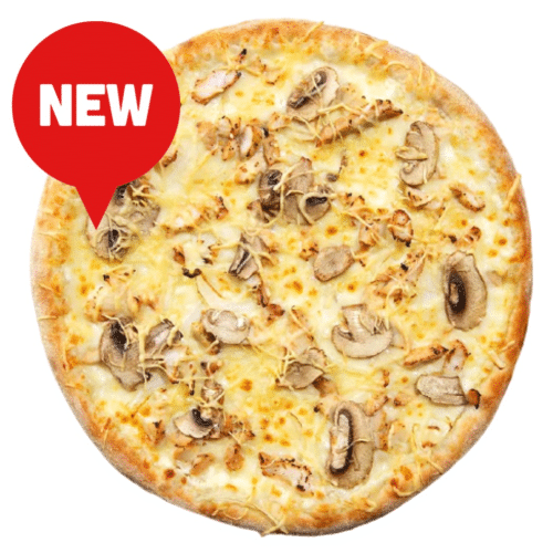 Pizza creamy truffle chicken