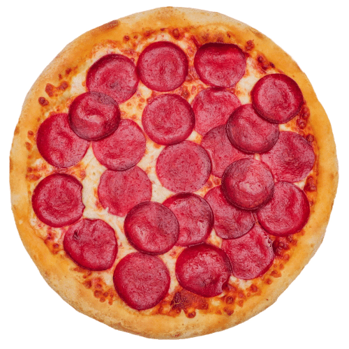 Pizza just pepperoni