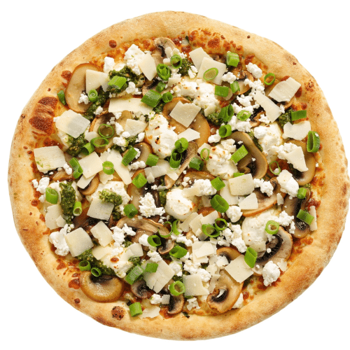 Pizza pesto ricotta