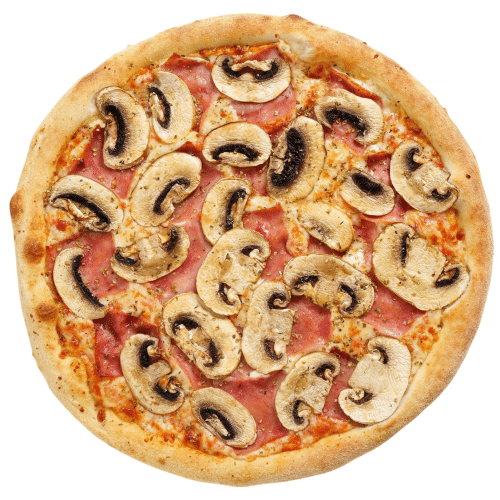 Pizza prosciutto e funghi