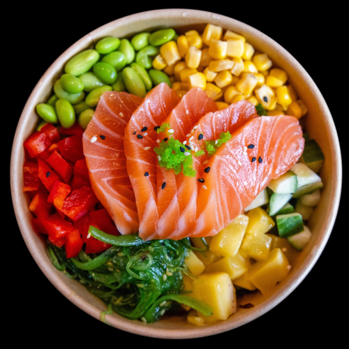 Poké bowl salmon