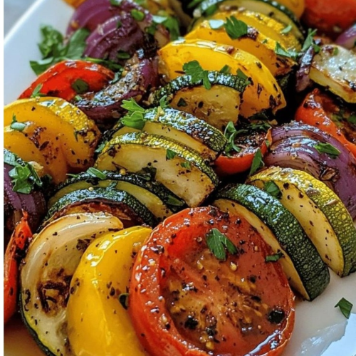 Gegrilde groenten salade