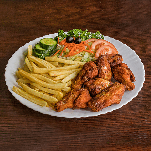 Hot wings schotel