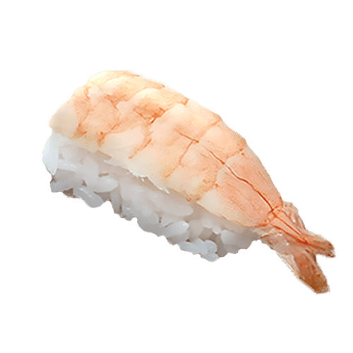 Gekookte garnaal nigiri