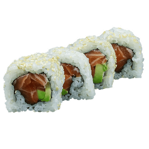 Zalm en avocado maki
