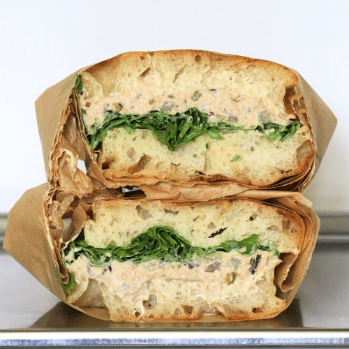 Crispy tuna sandwich