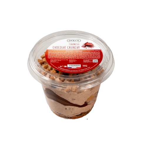 Cup tiramisu crunchy chocolate