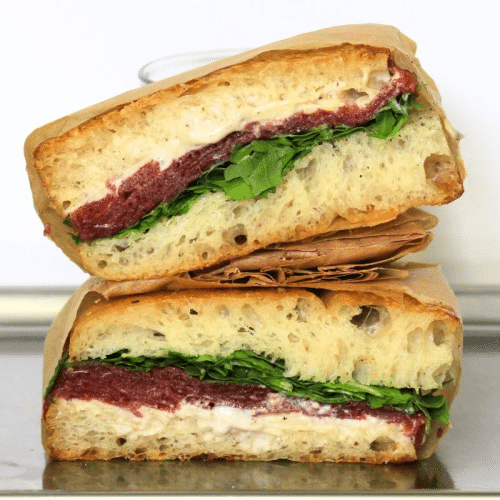 Italian carpaccio sandwich