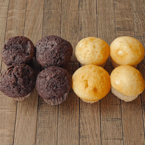 Muffin mini vanille-chocolade