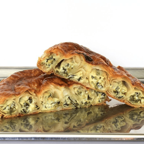 Spinach and feta rose börek