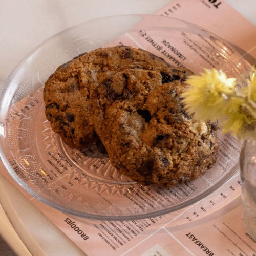 Huisgemaakte chocolate chip cookie