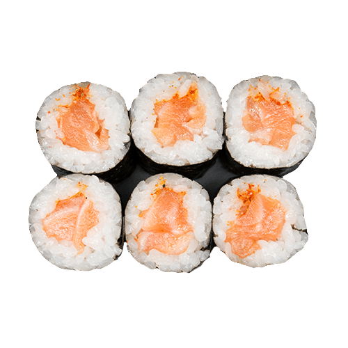 Spicy sake maki, 3 stuks