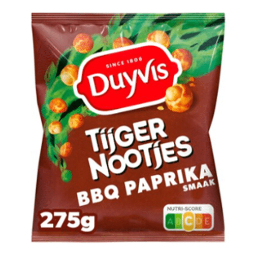 Duyvis Tijgernootjes BBQ Paprika 275 gram