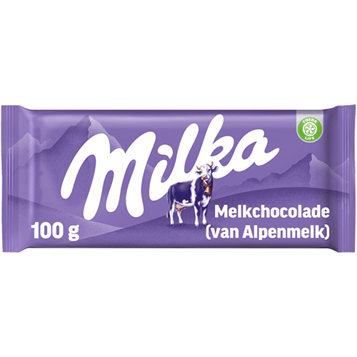 Milka melkchocolade 100 gram