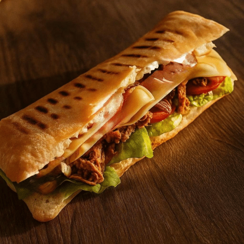 Pulled pork, grote ciabatta 250 gram