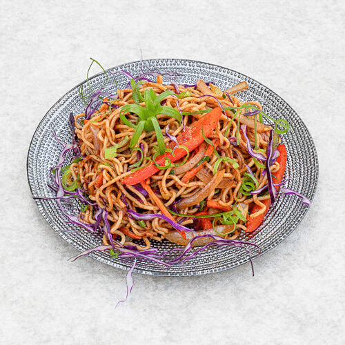 Vegetarische schezwan noodles
