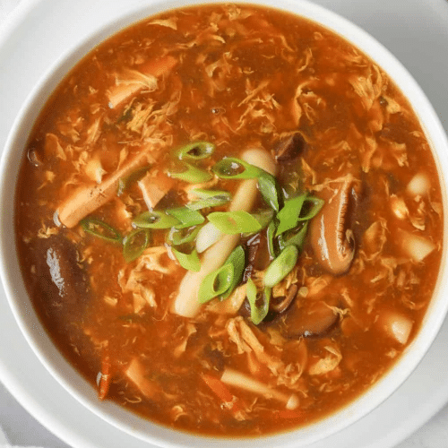 Hot and sour soep vegetarisch