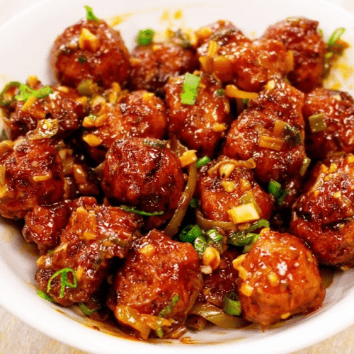 Veg Manchurian droog