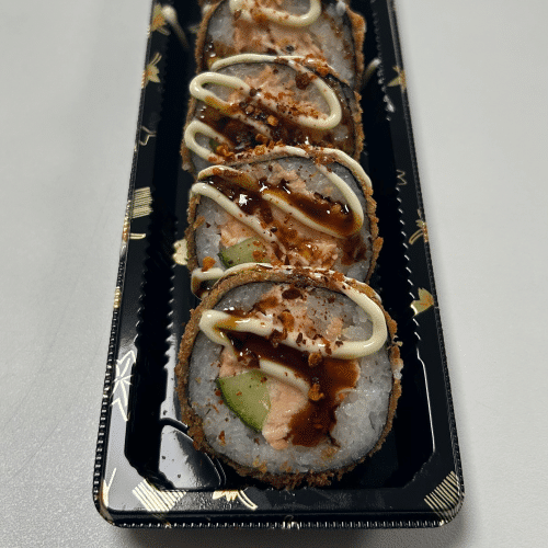 Fried crispy roll zalm