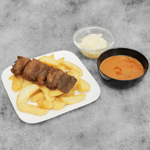 Pork saté ku batata