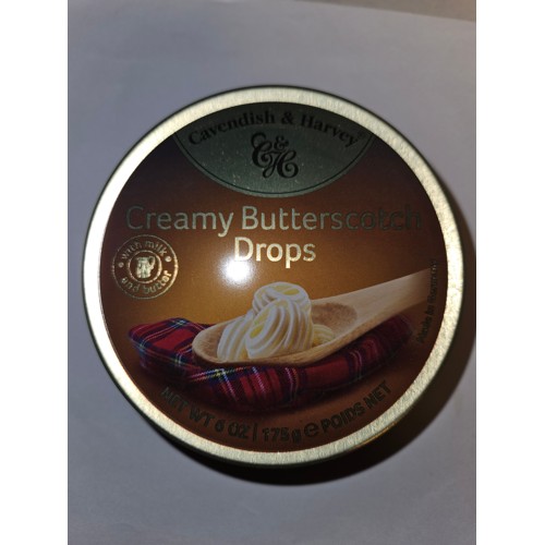 Creamy butterscotch drops