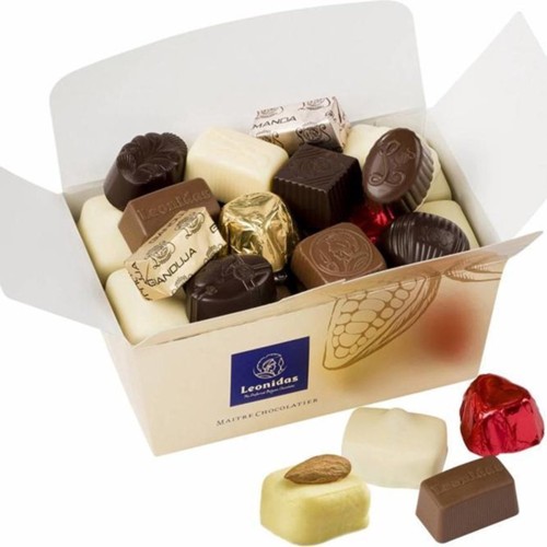 250 gram gemengde Leonidas bonbons, alcoholvrij