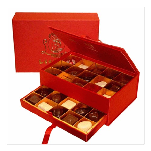 Juwelenkist met 30 Leonidas bonbons, alcoholvrij