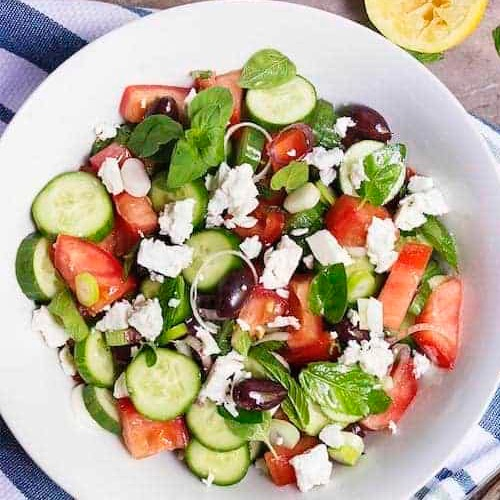 Turkse feta salade
