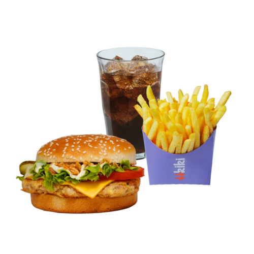 Fresh minced chickenburger menu