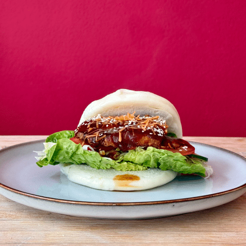 Bao bun teriyaki - crispy chicken