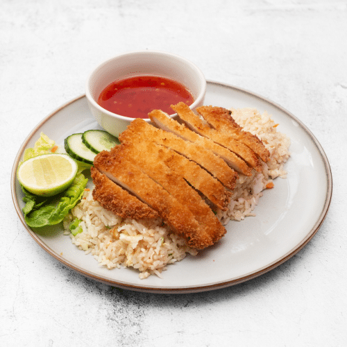 Khao phad crispy chicken