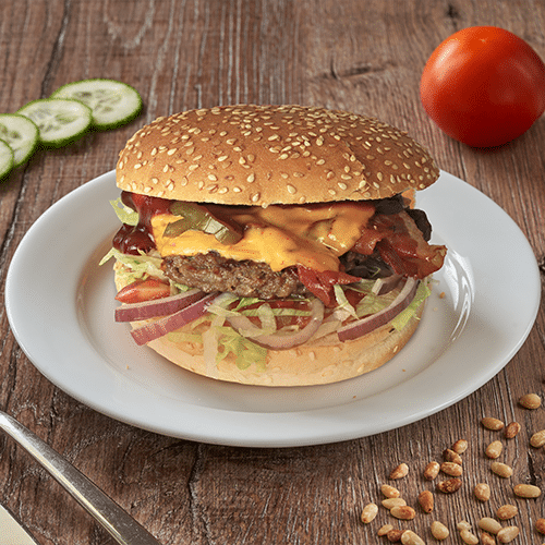 Spicy BBQ beef burger