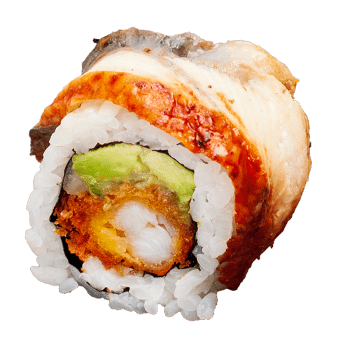 Deluxe black tiger roll 8 stuks