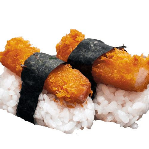 Ebi fly nigiri
