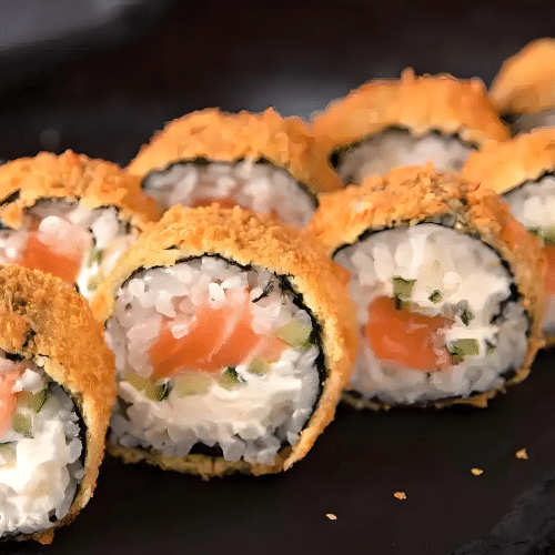 Fried salmon