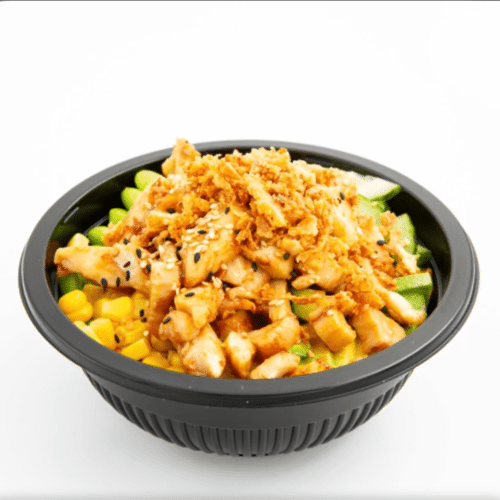 Poké bowl kip teriyaki