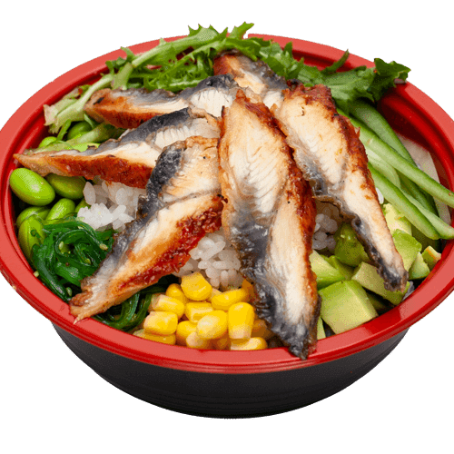 Poké bowl unagi