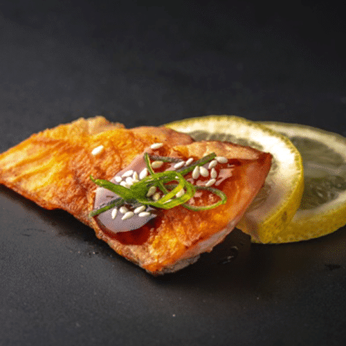 Zalm van de plaat