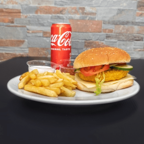 Crispy burger menu