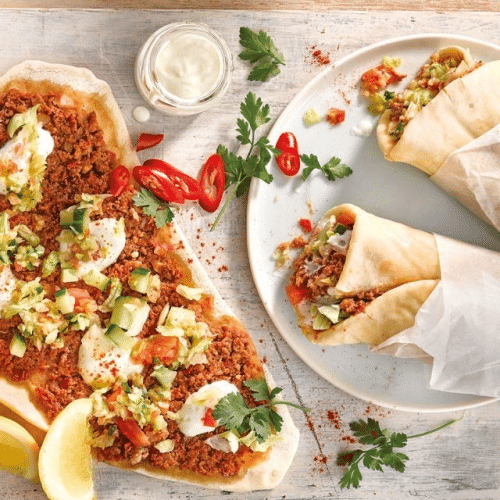Lahmacun met salade