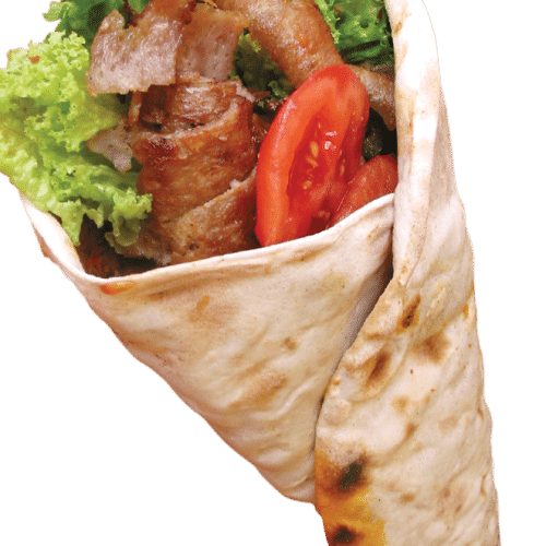 Lahmacun met shoarma