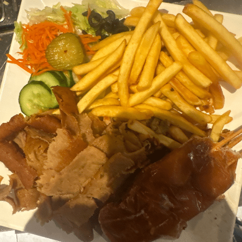 Mix schotel döner en kipsaté