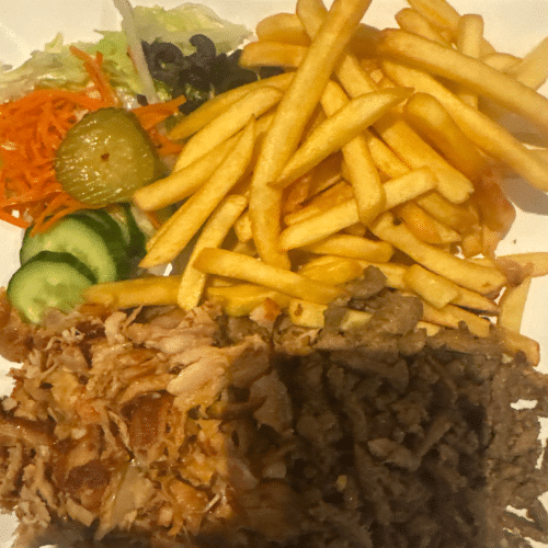 Mix schotel kipdöner en shoarma